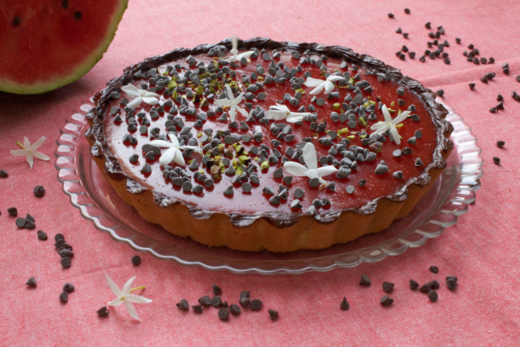 Crostata al gelo di anguria (o gelo di melone), ricetta ...